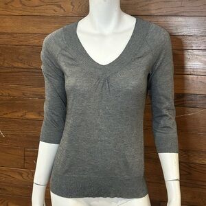 Banana Republic Charcoal Knit Top